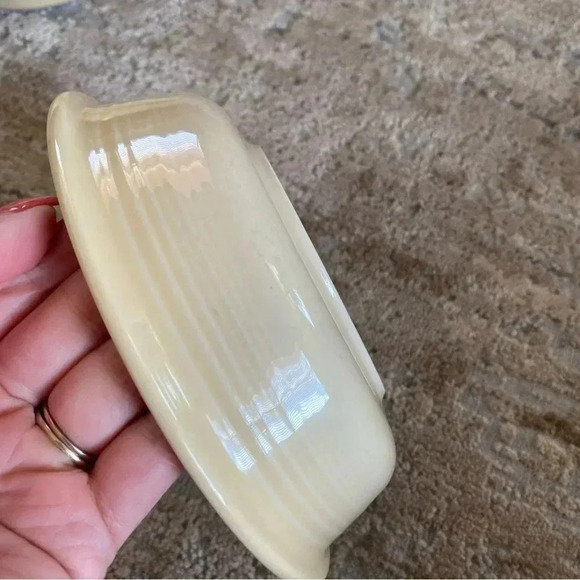 Fiestaware 2 x 7" Bowls Vintage Cream Snack Tapas Dessert - Picture 7 of 9